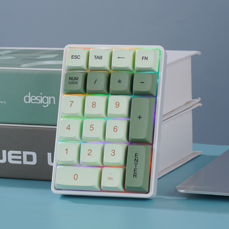 Mechanical Numpad Hot Swap Rgb Wireless - FREEWOLF K21 Wireless Mechanical Numeric Keypad