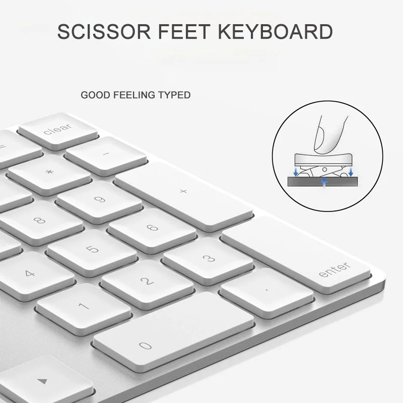 Mini Ultra Thin Bluetooth Numb - đánh giá và giá Bluetooth Numeric Keypad Aluminum Slim