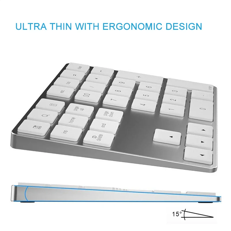 Mini Ultra Thin Bluetooth Numb - đánh giá và giá Bluetooth Numeric Keypad Aluminum Slim