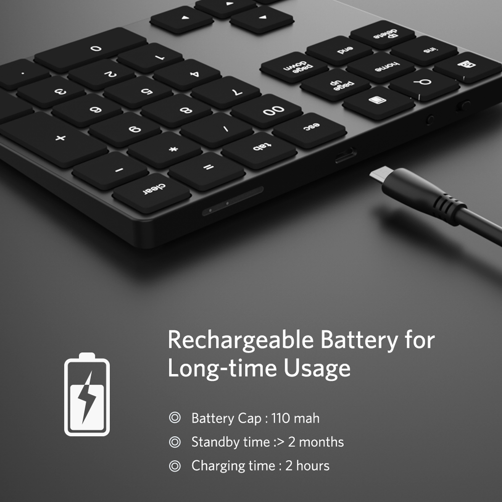 External Data Entry  Bluetooth - đánh giá và giá Bluetooth Numeric Keypad Aluminum Slim