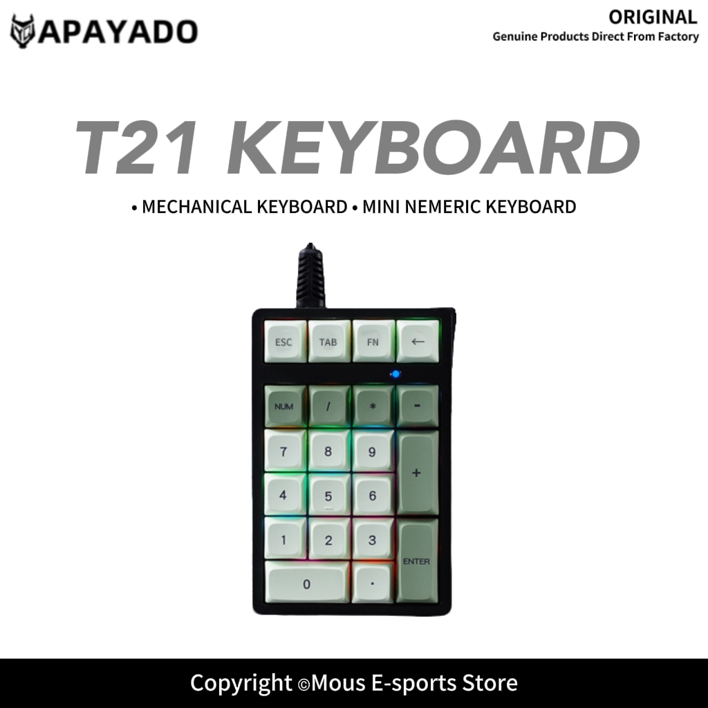 T21 APAYADO Wired Numeric Keyp - đánh giá và giá Pbt Keycaps For Numeric Keypad Numpad