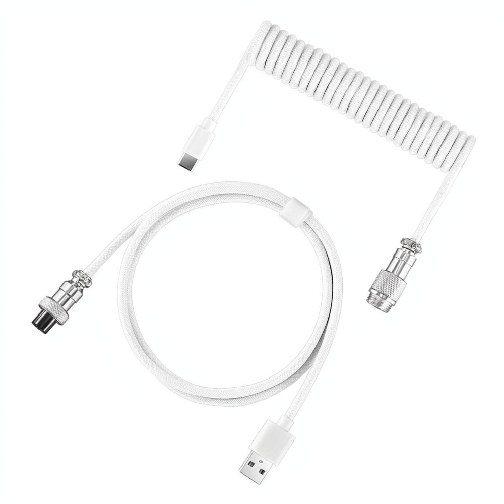 Coiled Aviator Cable For Mecha - đánh giá và giá Type C Detachable Cable Coiled Keyboard