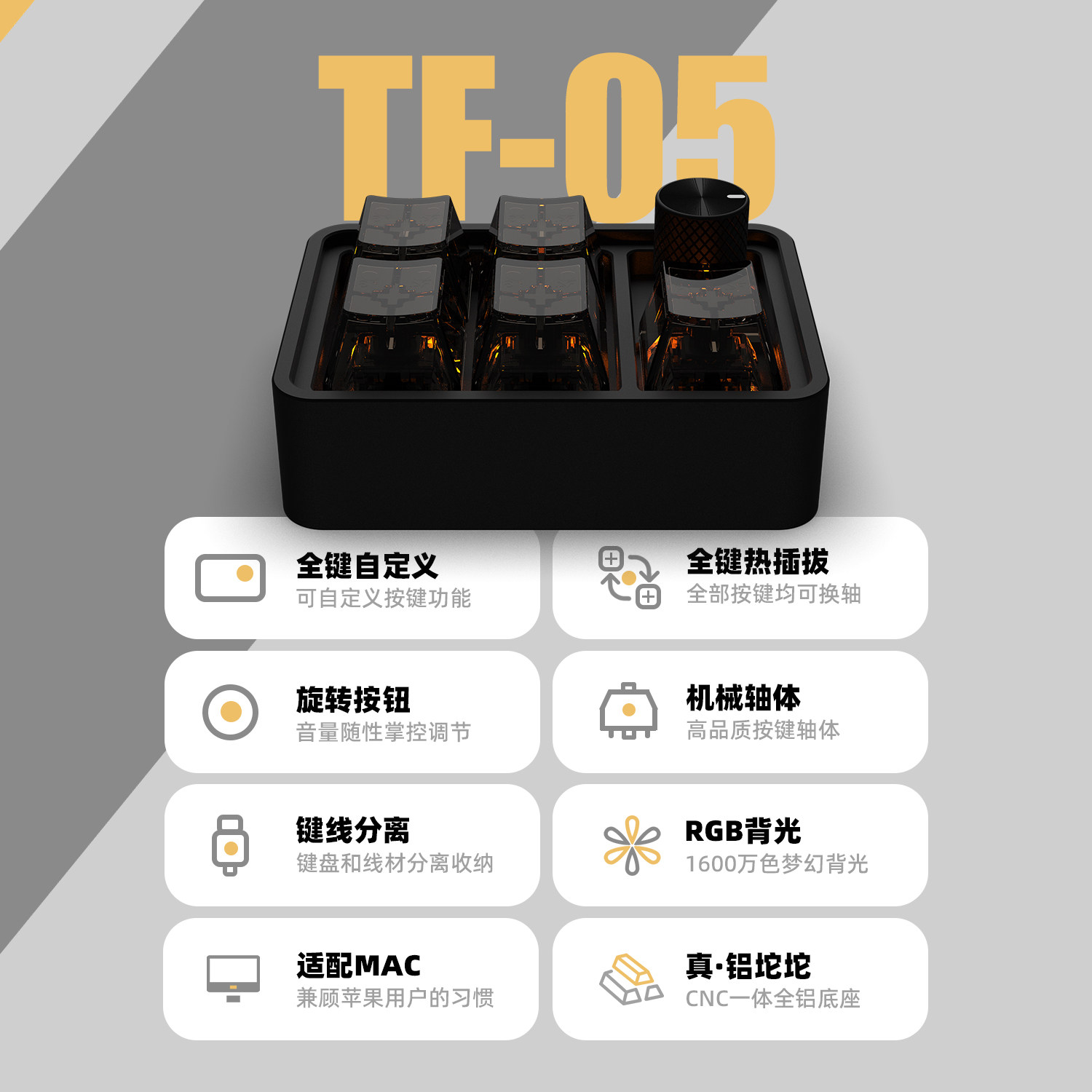 Custom EM CNC Alloy Micro Keyp - đánh giá và giá Custom Number Pad Macro Keypad Programmable