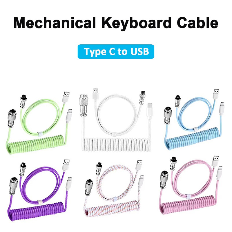 USB to Type C Coiled Cable for - đánh giá và giá Type C Detachable Cable Coiled Keyboard