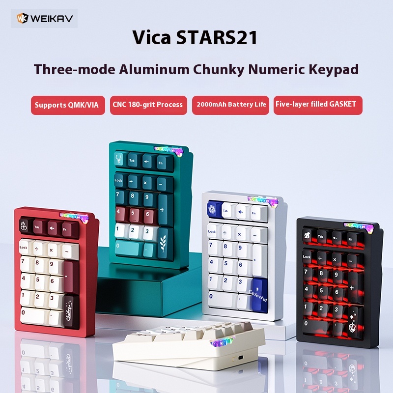 SUMREDA stars21-S Numpad Kits  - đánh giá và giá Mechanical Numpad Hot Swap Rgb Wireless
