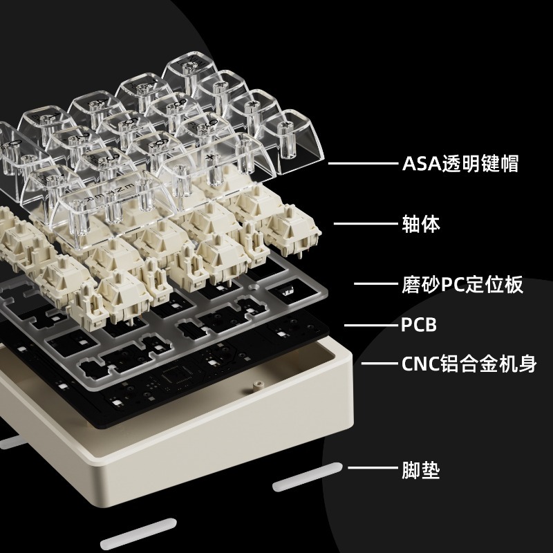 MMD 17 Key Tri-mode Wireless M - đánh giá và giá Mechanical Numpad Hot Swap Rgb Wireless