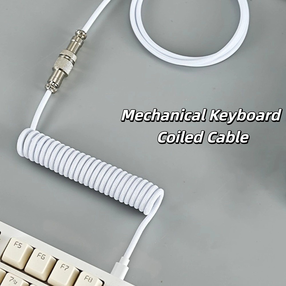 USB Port a Mechanical Keyboard - đánh giá và giá Type C Detachable Cable Coiled Keyboard