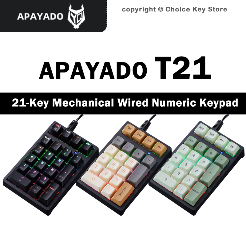 APAYADO T21 Mechanical Numpad  - đánh giá và giá Pbt Keycaps For Numeric Keypad Numpad