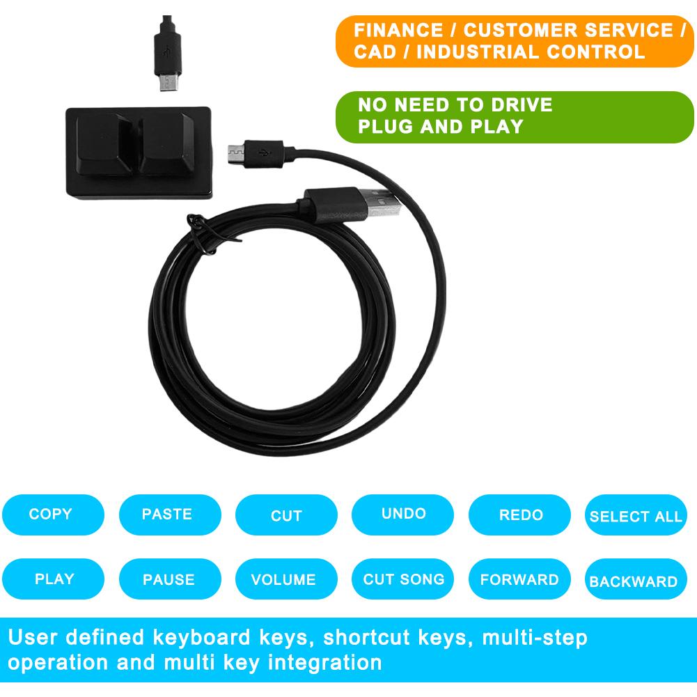 2 Keys RGB USB Custom Programm - đánh giá và giá Custom Number Pad Macro Keypad Programmable