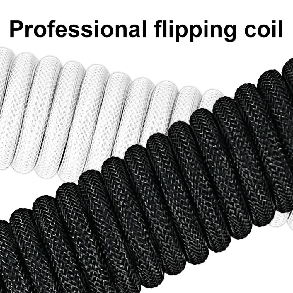 USB Port a Mechanical Keyboard - đánh giá và giá Type C Detachable Cable Coiled Keyboard