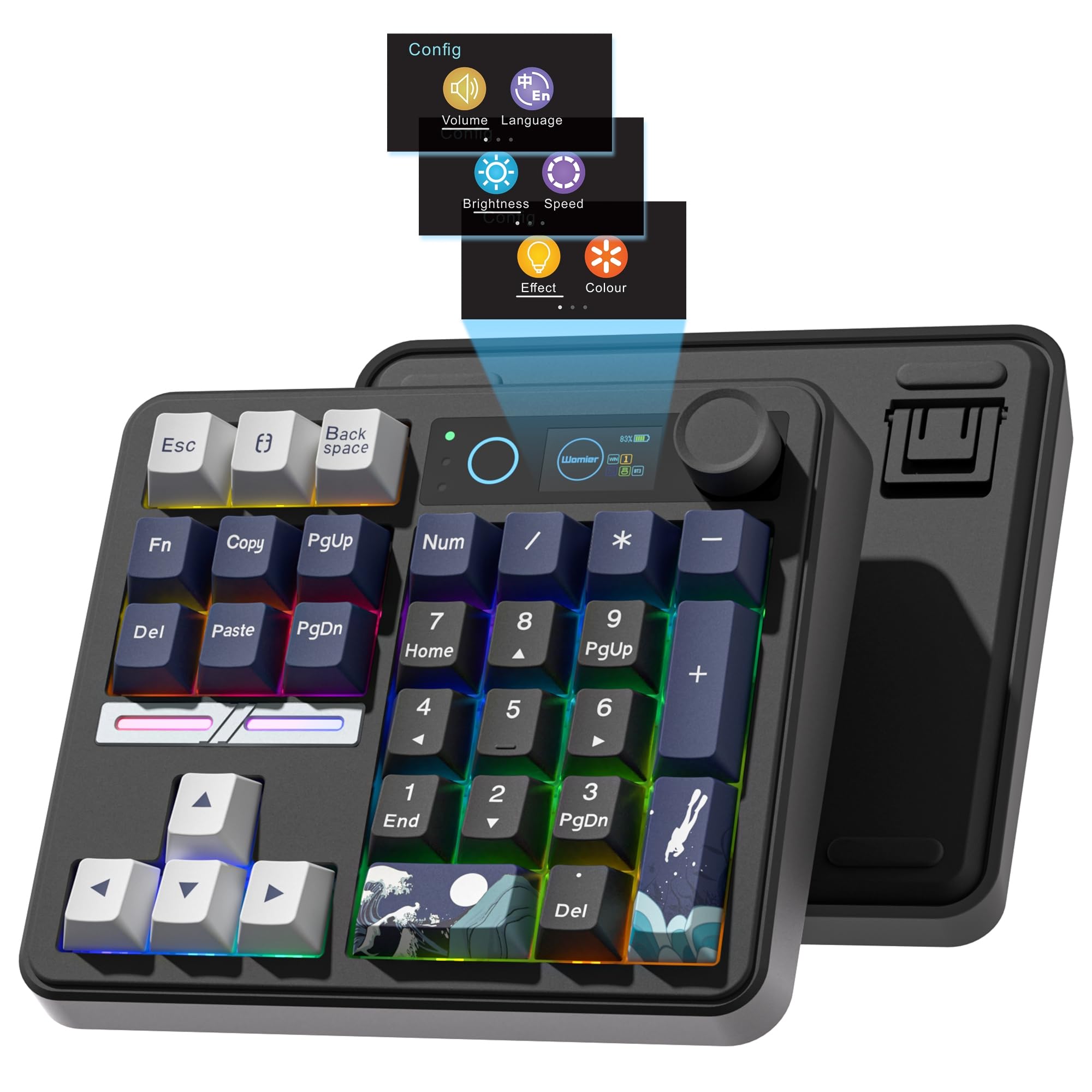Womier SK30 Mini Mechanical Nu - đánh giá và giá Mechanical Numpad Hot Swap Rgb Wireless