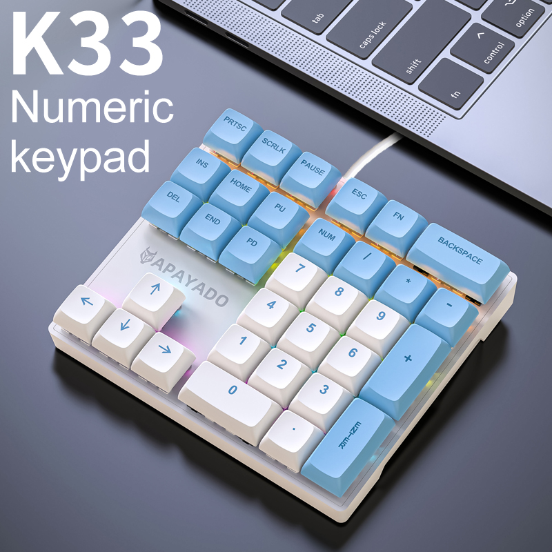 K33 33-Key Mechanical Numeric  - đánh giá và giá Pbt Keycaps For Numeric Keypad Numpad
