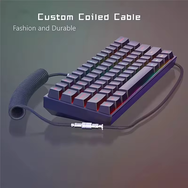 USB Type C Coiled Aviator Cabl - đánh giá và giá Type C Detachable Cable Coiled Keyboard