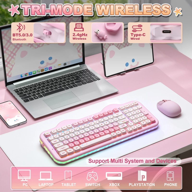 C98 Cake Wireless Mechanical K - đánh giá và giá Mechanical Numpad Hot Swap Rgb Wireless