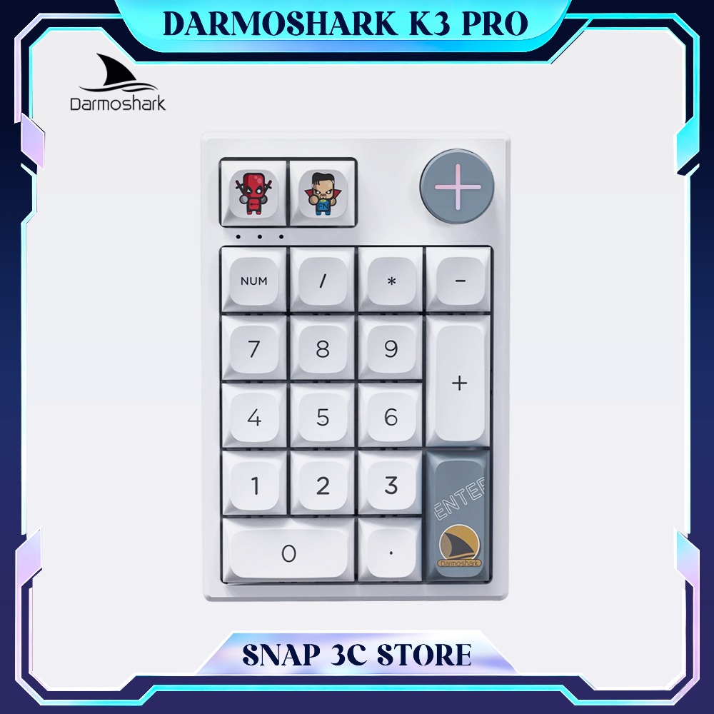 Darmoshark K3 Pro Wireless Mec - đánh giá và giá Mechanical Numpad Hot Swap Rgb Wireless