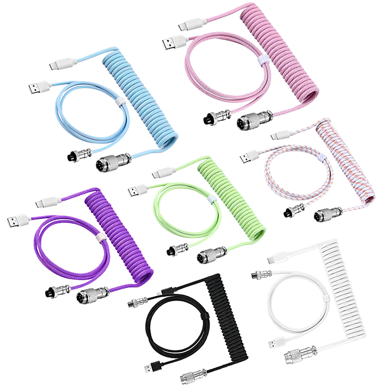 Coiled Keyboard Cable Type C T - đánh giá và giá Type C Detachable Cable Coiled Keyboard