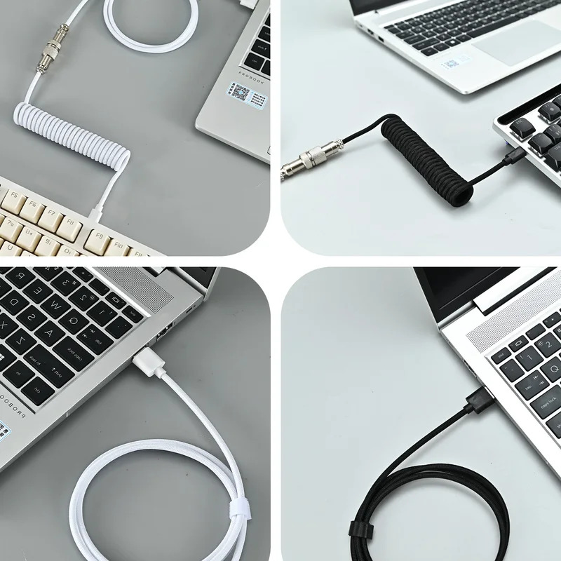 Coiled Keyboard Cable Type C T - đánh giá và giá Type C Detachable Cable Coiled Keyboard