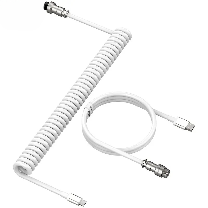 Coiled Keyboard Cable Type C T - đánh giá và giá Type C Detachable Cable Coiled Keyboard