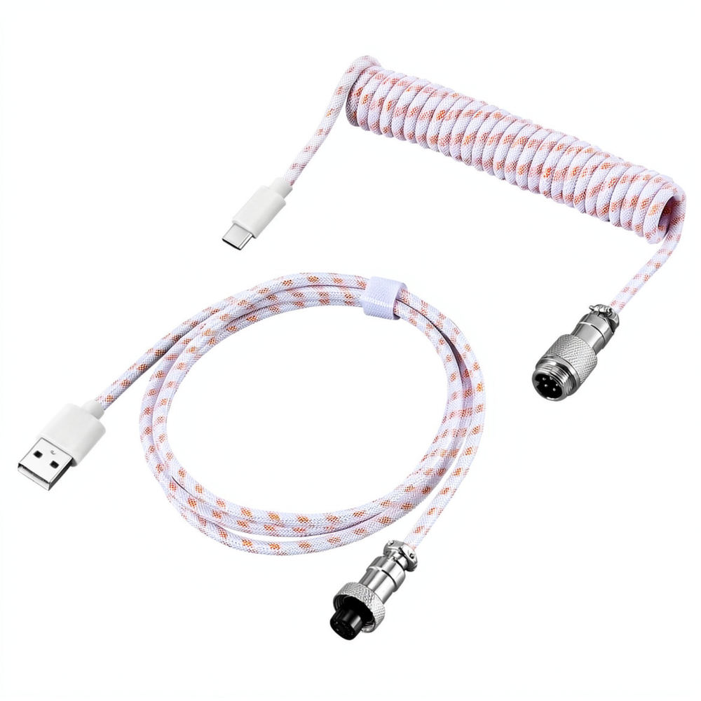 Coiled Aviator Cable For Mecha - đánh giá và giá Type C Detachable Cable Coiled Keyboard