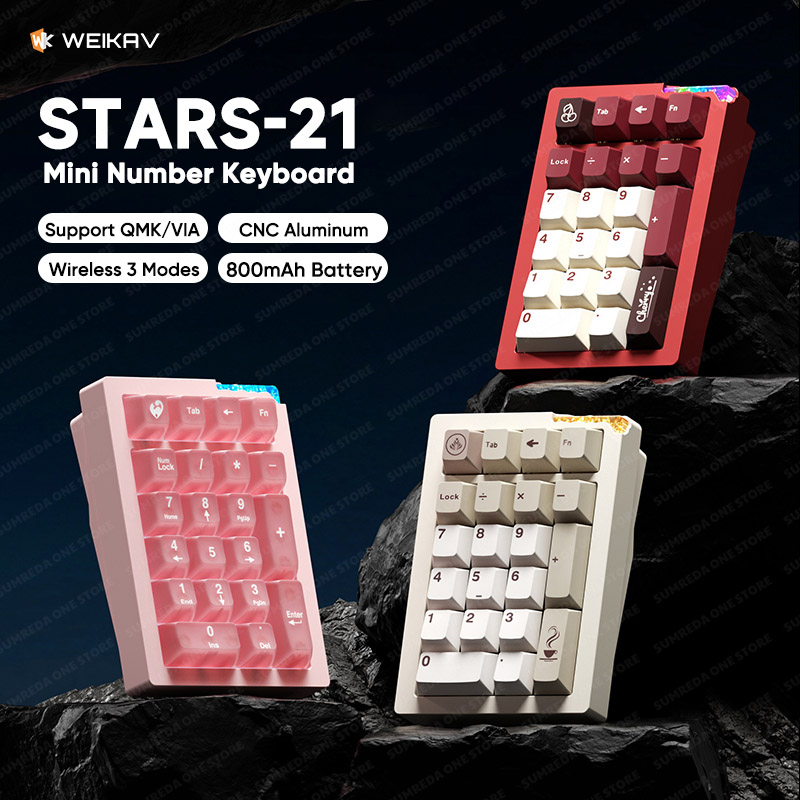 Weikav Stars21 Numpad Kits Wir - đánh giá và giá Mechanical Numpad Hot Swap Rgb Wireless